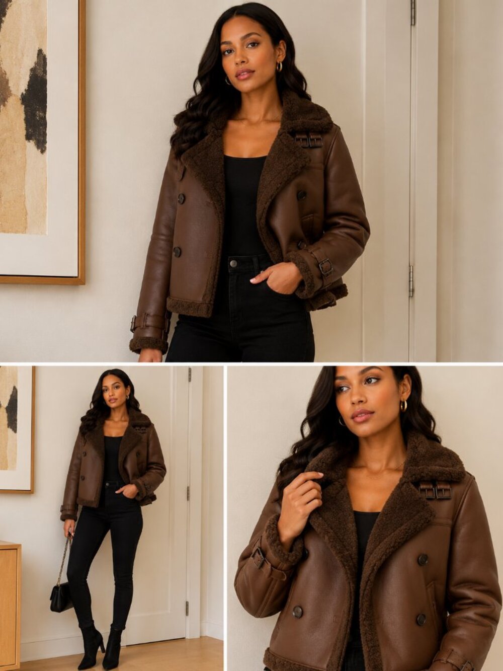 Brown Sherpa Jacket